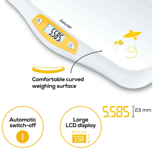 Beurer BY 80 Baby Scale curved baby surface