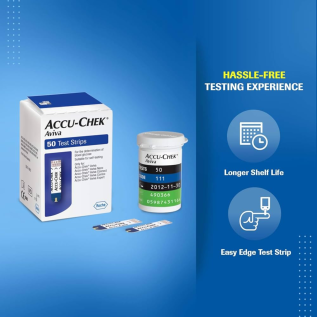 AccuChek Aviva 50 Test Strips | Blood Glucose Test Strips for Accurate Sugar Monitoring