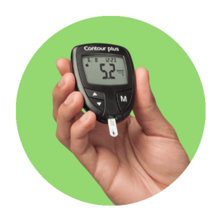 Contour Plus One glucometer diabetes test kit home use