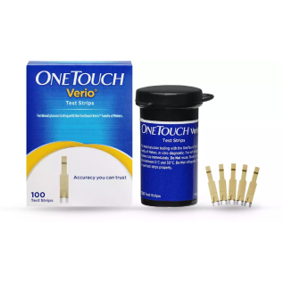 Accurate sugar test strips OneTouch Verio 100 Count