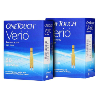 OneTouch Verio blood sugar test strips 100 count pack