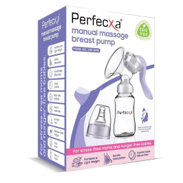Perfecxa Manual Breast Pump – Compact Handheld Breastfeeding Pump for Easy & Quiet Milk Expression