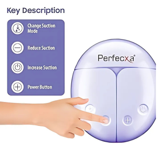 Perfecxa Electric Breast Pump – Rechargeable Breastfeeding Pump for Comfortable, Hands-Free Milk Expression