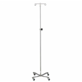 I.V. Stand with Wheel adjustable mobile pole