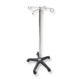 I.V. Stand with Wheel – Adjustable Mobile IV Drip Stand for Hospitals and Clinics | Durable Infusion Pole with Wheels