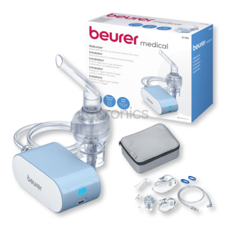 Beurer IH 58 Nebulizer – Portable Compressor Nebulizer for Asthma Relief, Compact Travel-Friendly Inhalation Therapy