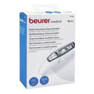 Beurer FT 65 Multifunctional Thermometer – 6-in-1 Digital Thermometer for Forehead, Ear & Object Temperature Readings
