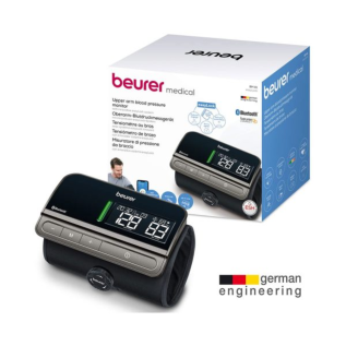 Beurer BM81 EasyLock Blood Pressure Monitor – Smart Upper Arm BP Machine with Bluetooth & Secure Cuff Fit