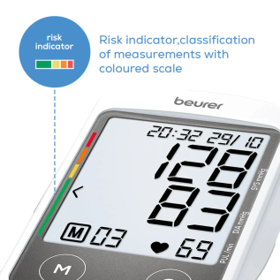 Beurer BM46 Connect Blood Pressure Monitor – Bluetooth Digital BP Machine with App Sync & Irregular Heartbeat Detection