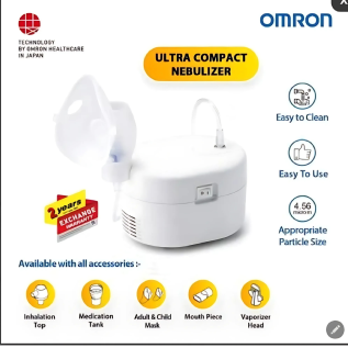 Omron NEC-106 respiratory therapy device with mask