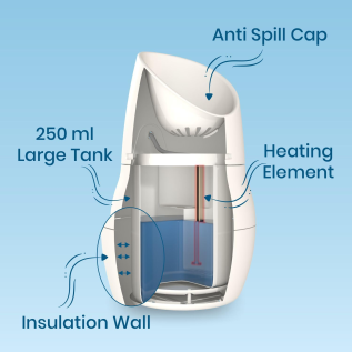 Medteck Vaporizer for cough, steam, and skincare