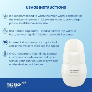 Medteck Vaporizer – Steam Inhaler for Cold Relief
