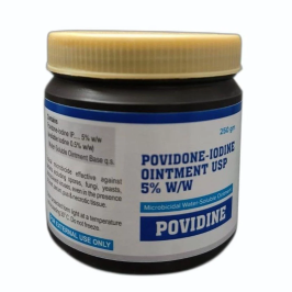 Povidone Iodine Ointment for Skin | Neurochem Antiseptic Wound Ointment 250g – Fast Wound Healing & Infection Control