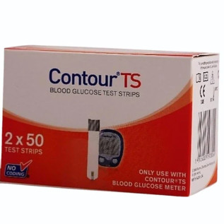 Contour TS Test Strips 2x50 for blood sugar test