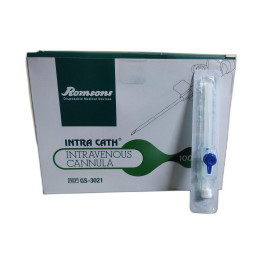 ROMSONS INTRAVENOUS IV CANNULA 20 (Box of 100) – Sterile Medical Cannula for Reliable Infusion Therapy