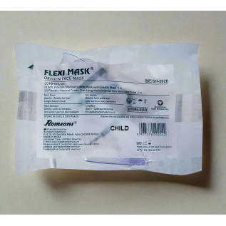 Pediatric oxygen mask for child therapy