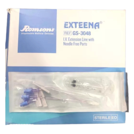 Romsons Exteena Free Devices Trio Needle (GS-3048T) | Safety Infusion Needle with Protective Cap