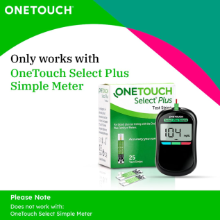 OneTouch Select Plus 50 Strips | Glucometer Strips