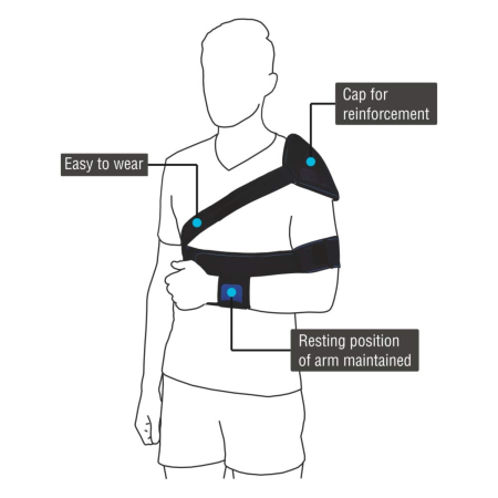vissco PC 0813 Elastic Shoulder Immobiliser Brace