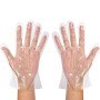 Disposable Transparent Clear Plastic Gloves / Hand Gloves / Pack of 200