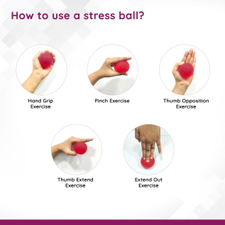 Gel Hand Exercise Ball for Rehab & Strength