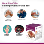 Flamingo Gel Exercise Ball OC 2138 – Hand Therapy, Stress Relief, Strength Training, Pain Relief, Physiotherapy Aid