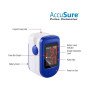 AccuSure FS10C Finger Tip Digital Pulse Oximeter (White & Blue)