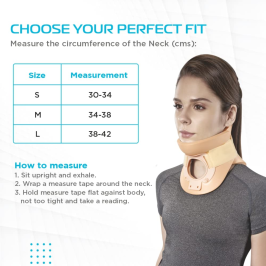 Vissco PC 0314 Philadelphia Collar – Rigid Neck Support | Two-Piece Cervical Brace for Spinal Alignment & Post-Surgical Care