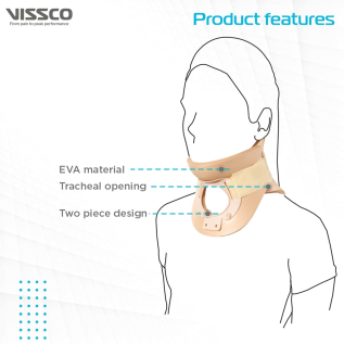 Rigid neck support Vissco PC 0314 side view