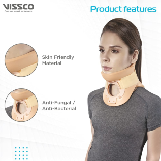 Two-piece cervical brace for spinal alignment