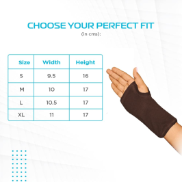 Vissco PC 0628 Carpal Wrist Support for Pain Relief | Adjustable Wrist Brace