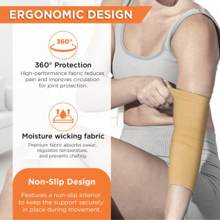 Vissco PC 0620 Elbow Support for Pain Relief | Vissco Orthopedic Support & Elbow Brace for Compression