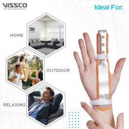 Vissco PC 0631 Finger Splint Long | Adjustable Finger Fracture Support for Immobilization and Injury Recovery