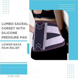 Lumbo Sacral Corset with Double Straps – Vissco PC 5104 Lower Back Support Belt & Spine Brace