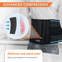 Vissco PC 2101 Lumboset Basic – Lower Back Support Belt for Posture Correction & Pain Relief
