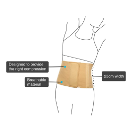 Vissco PC 0512 10 Abdominal Belt for Hernia & Post-Operative Support | Compression Belt for Hernia Recovery