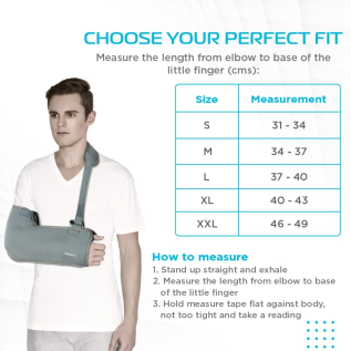 vissco PC 0820 Tropical Arm Sling – Breathable Orthopedic Arm Sling for Shoulder Support and Injury Recovery