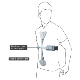 vissco PC 0810 Ash Brace (Hyper-Extension Brace) – Adjustable Spine Support Brace for Postural Correction and Recovery
