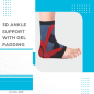 Vissco PC 2710 3D Ankle Support With Gel Padding | Compression Sleeve for Pain Relief, Sprains & Ligament Protection