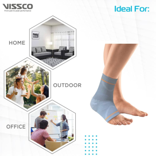 Breathable Vissco PC 5713 Ankle Support with Pain Relief Design