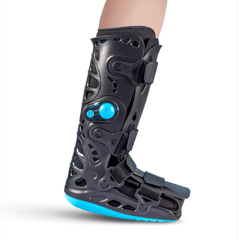 Pneumatic Walker Boot with Double Push Button | Vissco PC 5724 Tall Air Walker Brace for Foot & Leg Injury Recovery – 17" Height