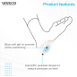 Silicone Heel Cushion for Heel Pain Relief | Vissco PC 0754 Dual Gel Heel Pads for Shock Absorption & Plantar Fasciitis Support