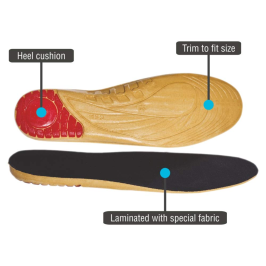 Cushioned Orthopaedic Insoles for Foot Comfort | Vissco PC 0724 Arch Support Shoe Inserts for Heel Pain & Posture Correction
