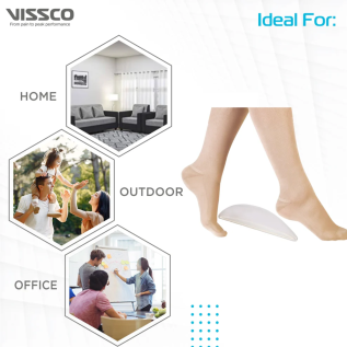Ergonomic Silicone Foot Insoles for Plantar Fasciitis Support