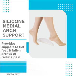 Durable Medical Arch Support with Silicone Cushioning