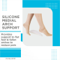Medical Arch Support for Flat Feet Relief | Vissco PC 0747 Silicone Foot Insoles for Plantar Fasciitis & Arch Pain Support