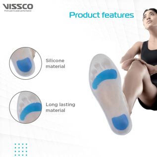 Arch Support Silicone Insoles for Foot Support