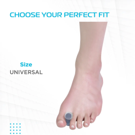 Vissco Toe Spreader PC 0624 – Soft Silicone Toe Separator Gel Pad for Bunions, Overlapping Toes & Pain Relief