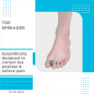 Vissco Toe Spreader PC 0624 – Soft Silicone Toe Separator Gel Pad for Bunions, Overlapping Toes & Pain Relief