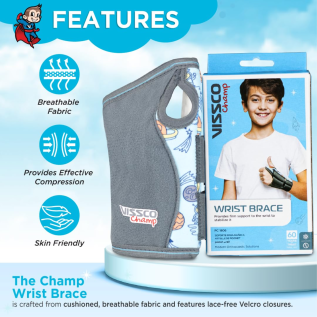 Vissco Wrist Brace Left for carpal tunnel and sprain recovery